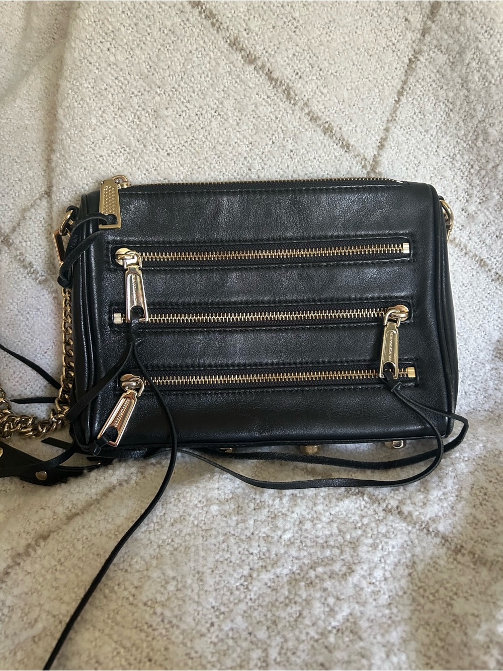 Rebecca Minkoff 3-Zip Shoulder Bag